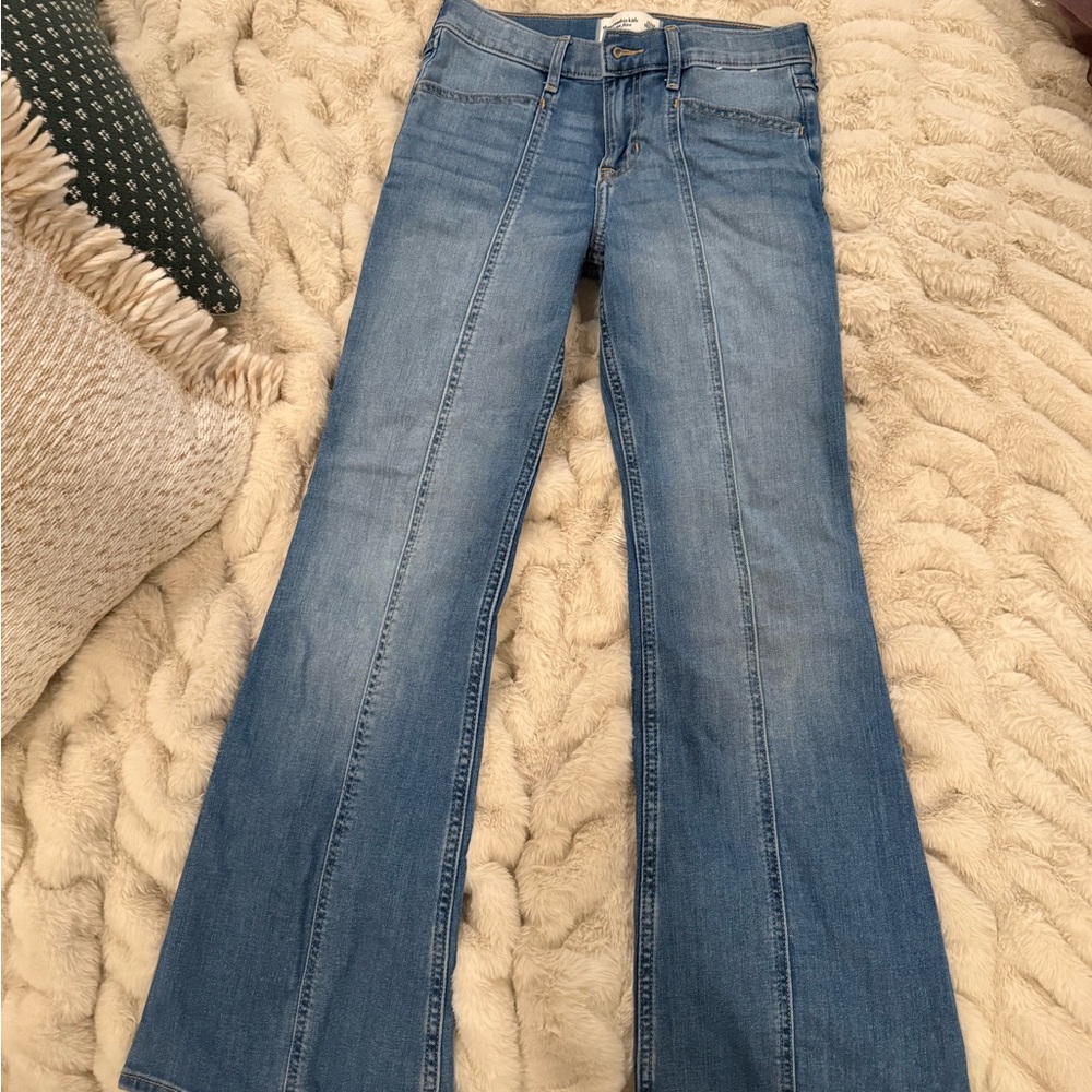 Abercrombie Kids High Rise Flare Jeans